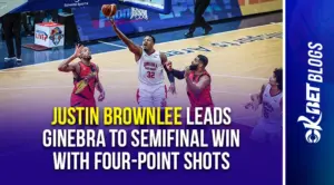 justin brownlee leads ginebra to win with four point shots