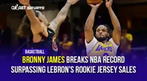 bronny james surpassed lebron james jersey sales