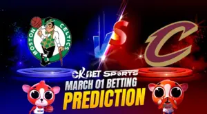 a logo of top two teams in nba boston celtics vs cleveland cavaliers