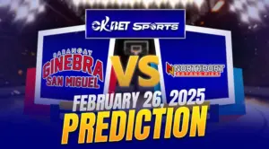 barangay ginebra vs northport a logo of two pba teams