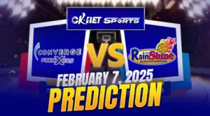 rain or shine vs converge a logo of 2 pba team