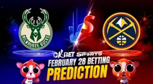 a logo of Milwaukee Bucks vs Denver Nuggets