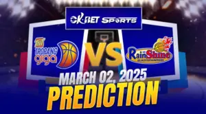 TNT vs Rain or Shine a logo of two pba teams