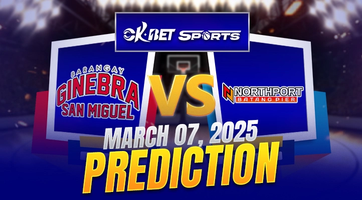 a logo of 2 pba teams matchup between ginebra vs northport game 5