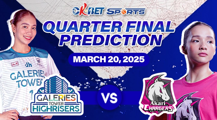 akari chargers vs galeries tower march 20, 2025 quarter finals prediction