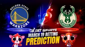 logo of matchup between warriors vs bucks nba games