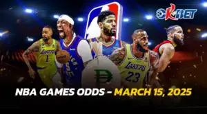 logo of nba odds games today with a hard holding money