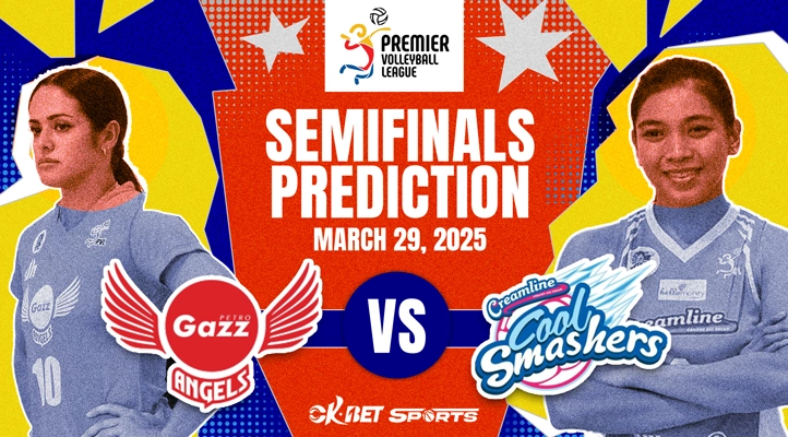 image of two woman in matchup of petro gazz vs creamline on pvl semi finals