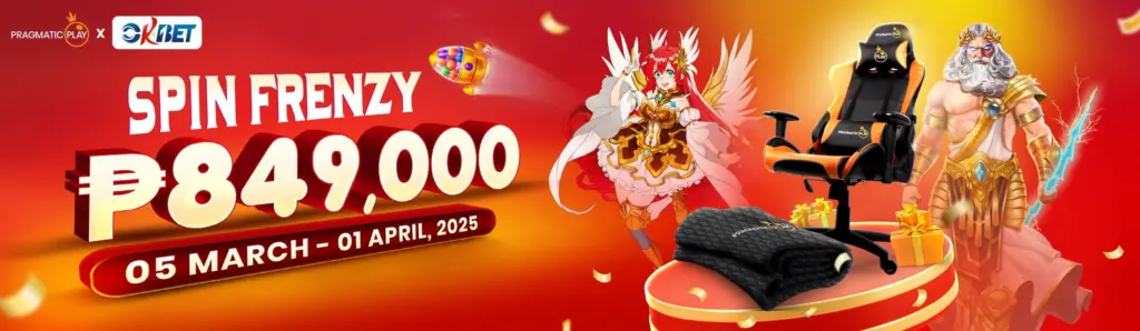 pragmatic play spin frenzy with okbet promo