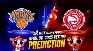 two logo match up of knicks vs hawks