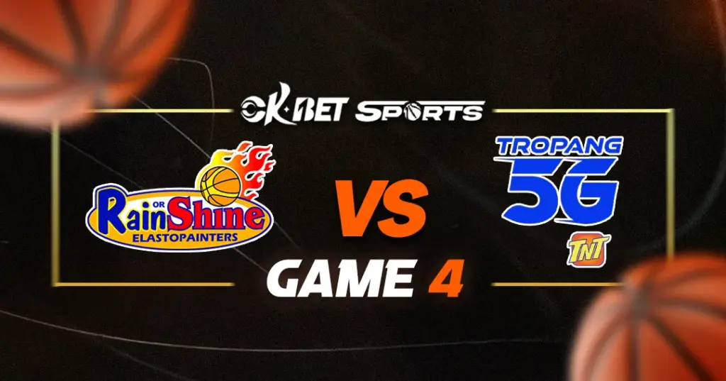 pba live action match up between rain or shine vs tnt on okbet