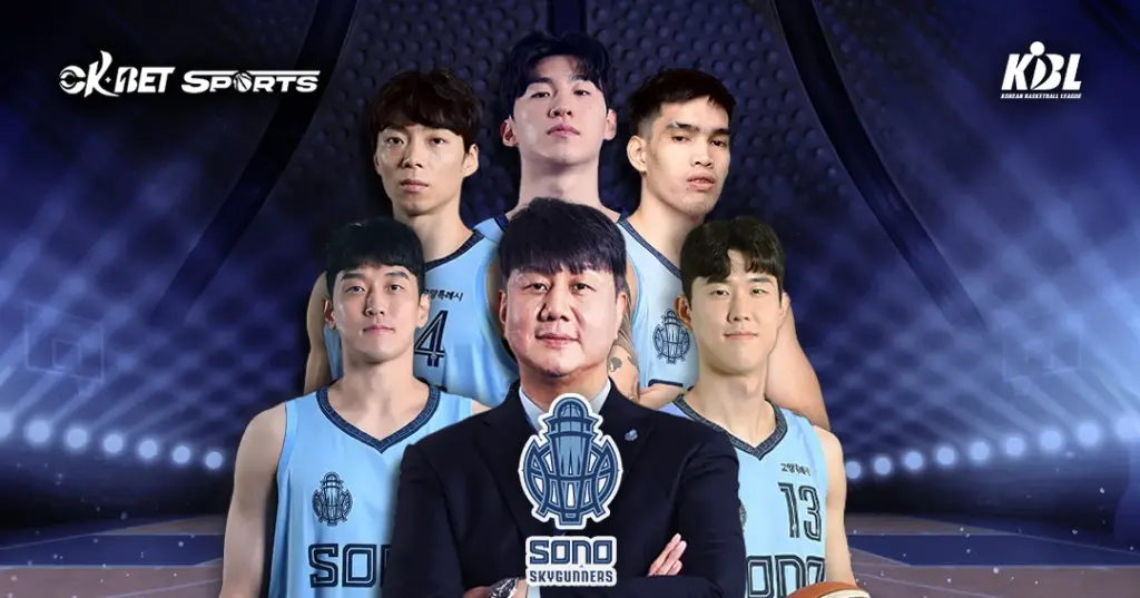 Sono Skygunners Team Members with Head Coach