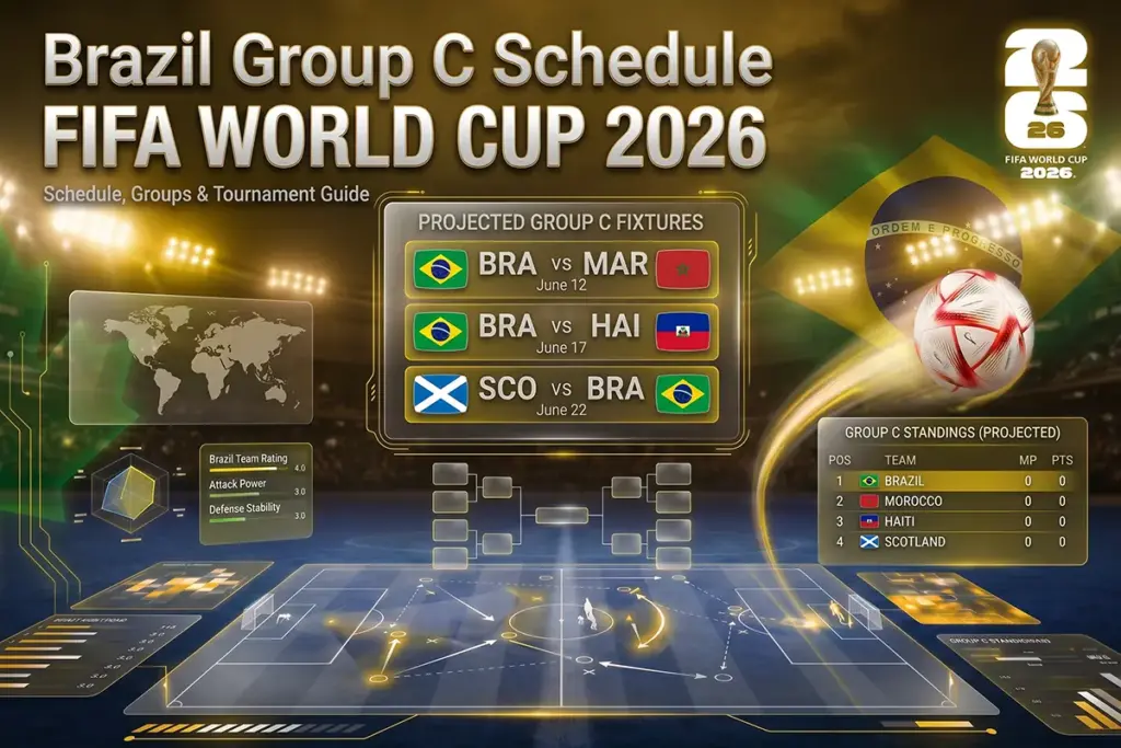 Brazil's FIFA World Cup 2026 Match Schedule