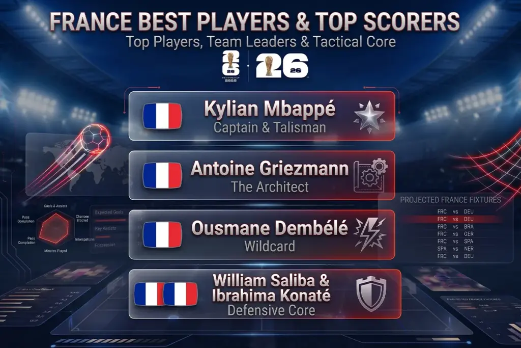 france Best Players & Top Scorers