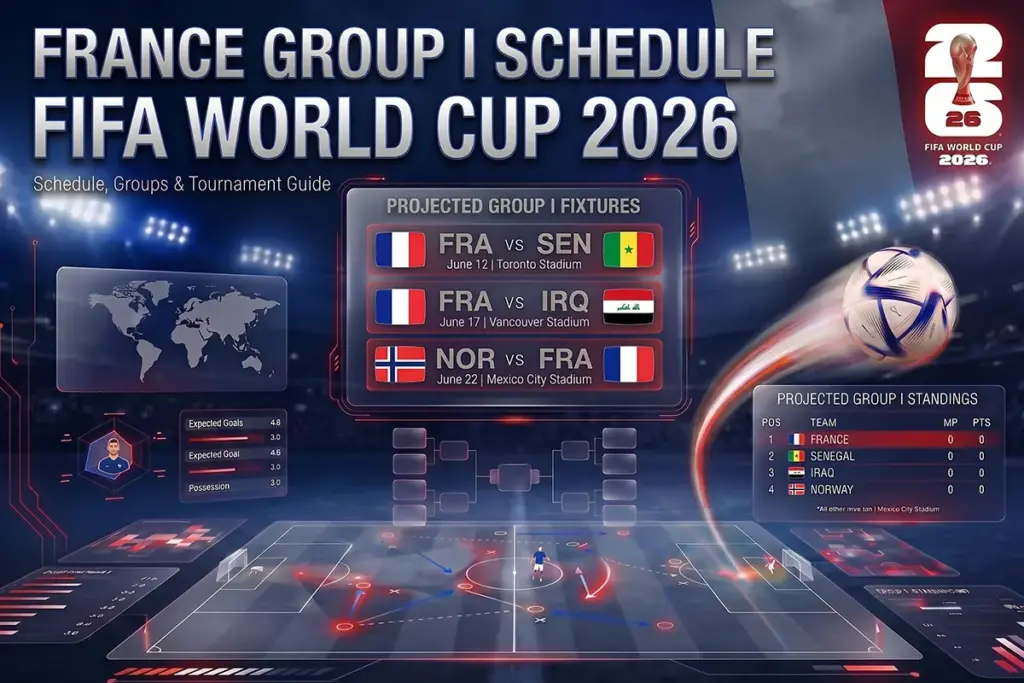 France's FIFA World Cup 2026 Match Schedule