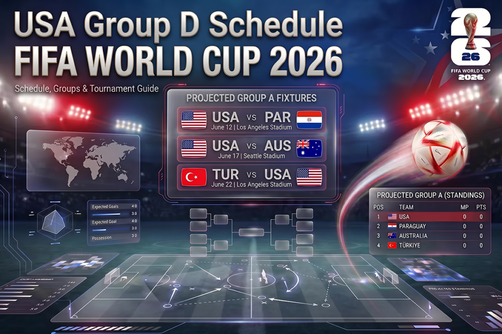 USA Group D Schedule FIFA World Cup 2026