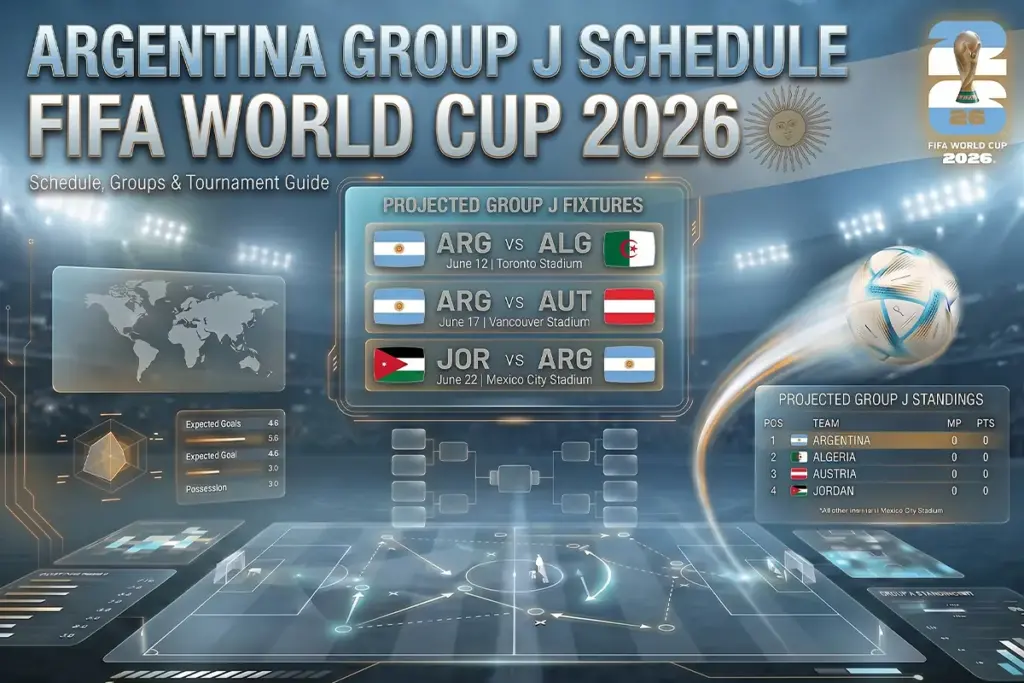 Argentina Group J Match Schedule - FIFA World Cup 2026