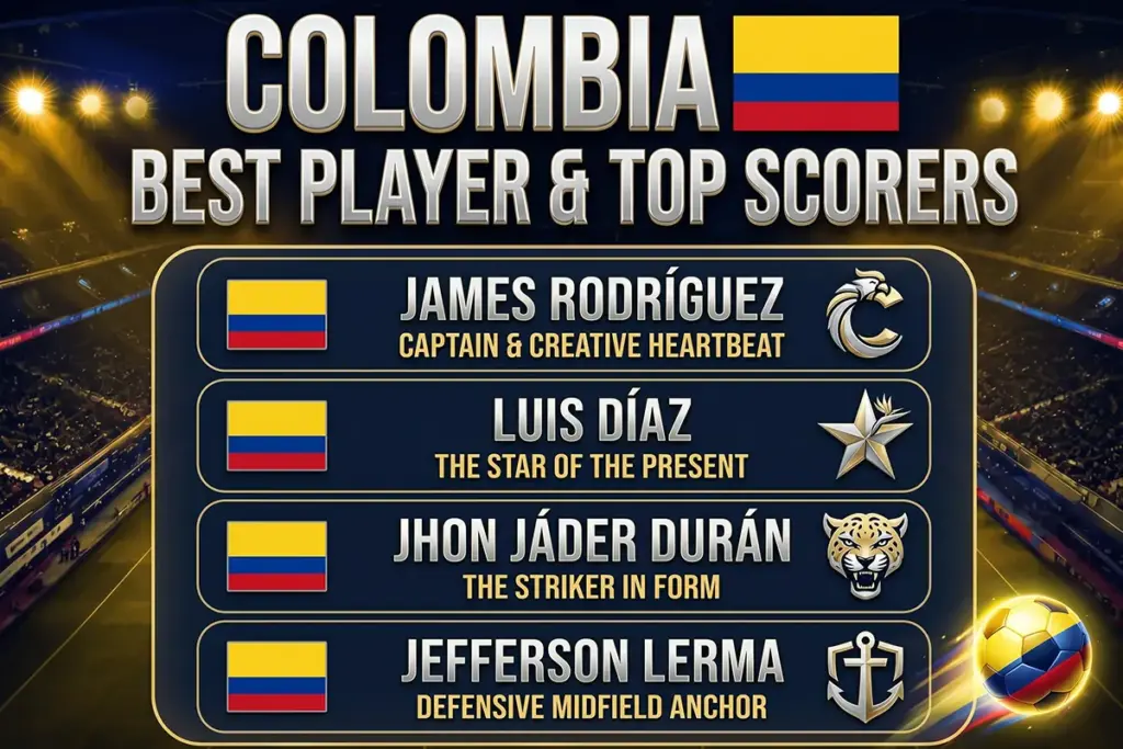 Colombia Best Players & Top Scorers