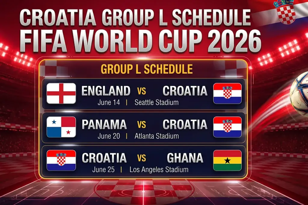 Croatia Group L Schedule FIFA World Cup 2026