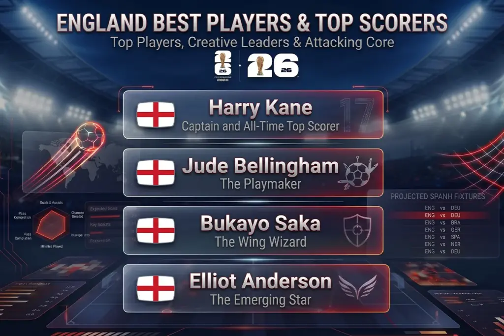 England Best Players & Top Scorers