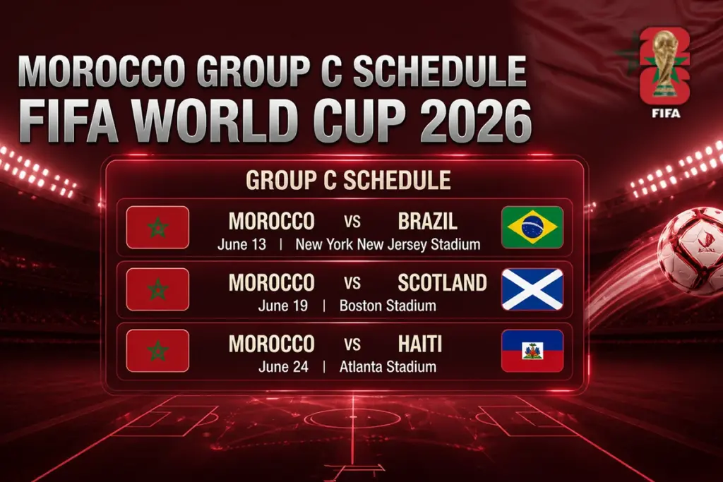 Morocco Group B FIFA World Cup 2026 Match Schedule