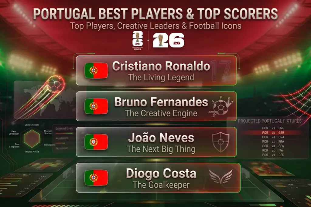 Portugal Best Players & Top Scorers