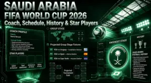 Saudi Arabia FIFA World Cup 2026 Coach, Schedule, History & Star Players