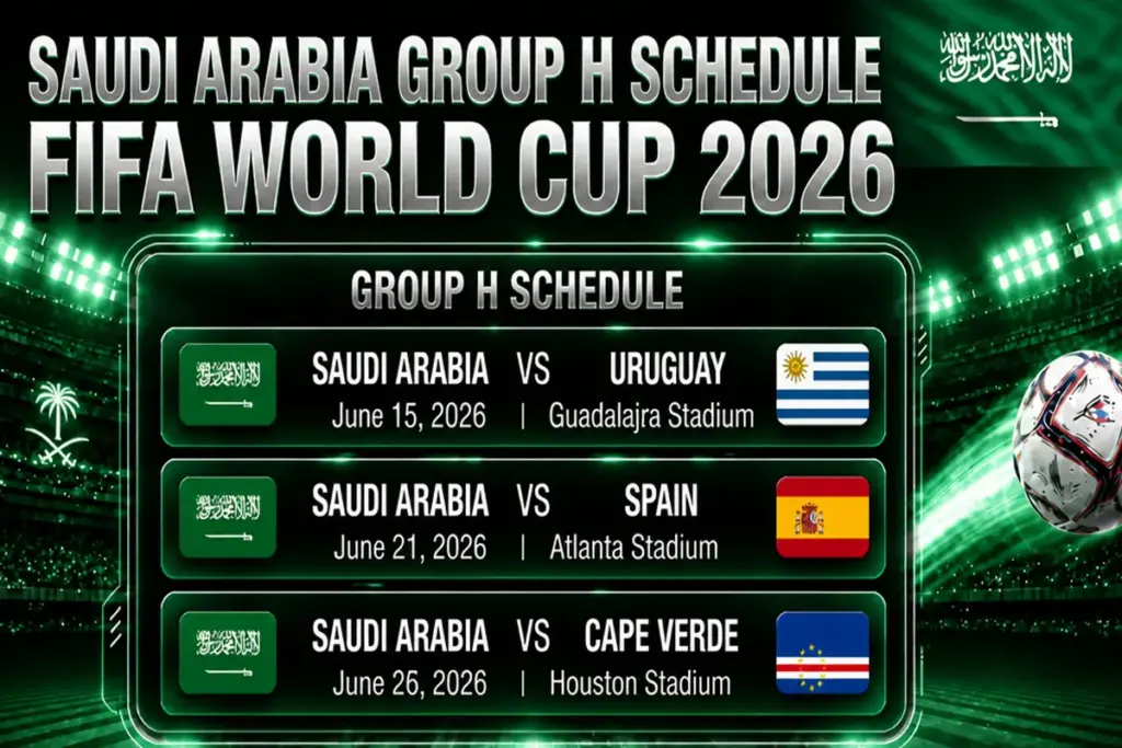 Saudi Arabia Group H Schedule FIFA World Cup 2026