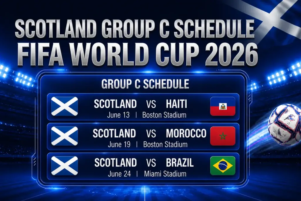 Scotland Group C Schedule FIFA World Cup 2026