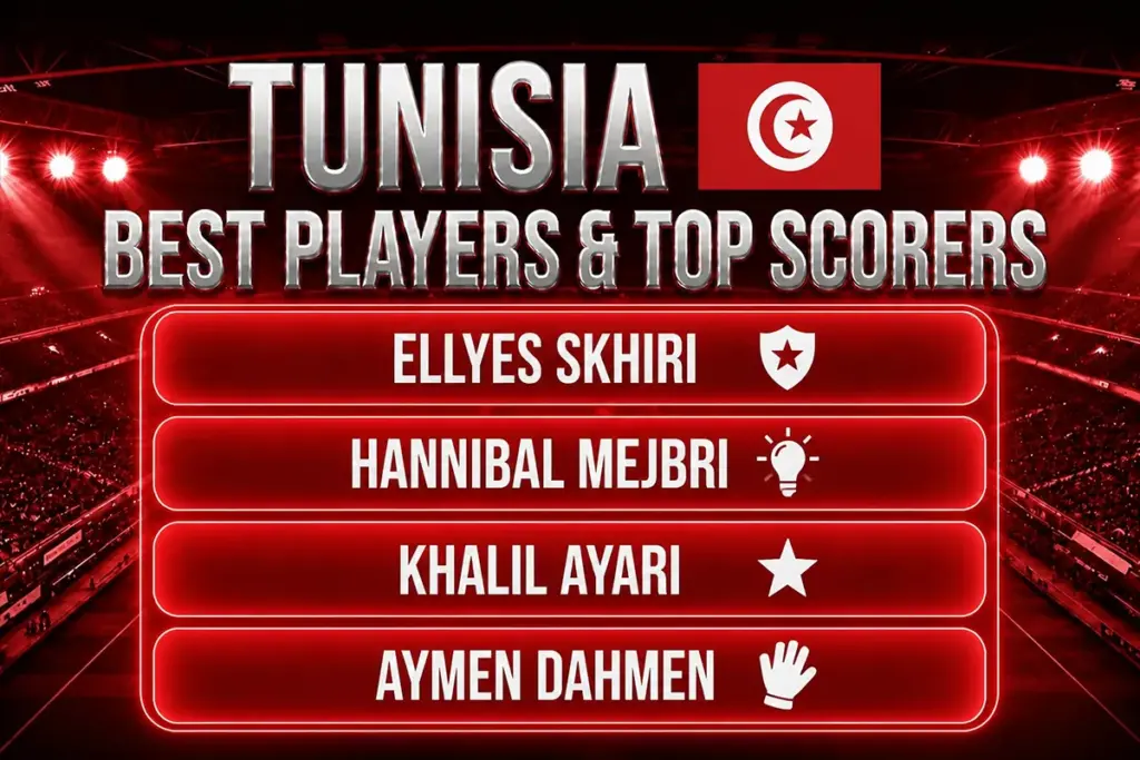 Tunisia Best Players & Top Scorers