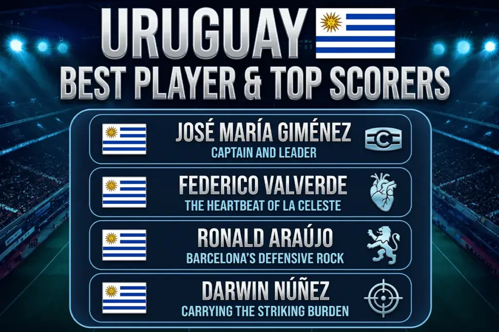Uruguay Best Players & Top Scorers