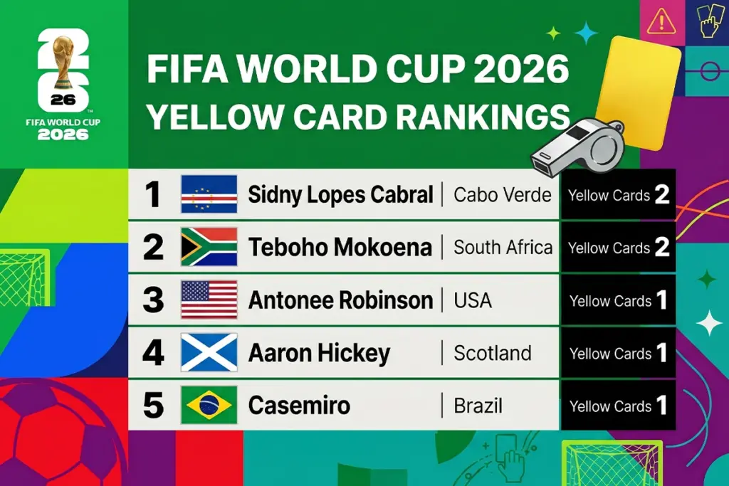 Yellow Card Rankings