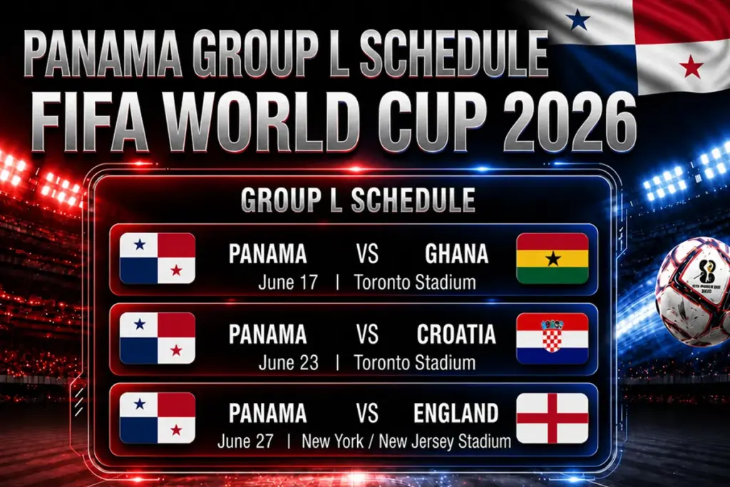 Panama Group L Schedule FIFA World Cup 2026