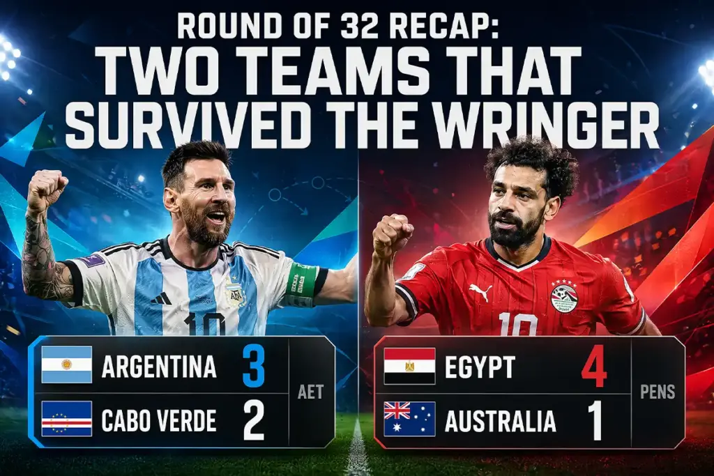 Round of 32 Recap_ Two Teams That Survived the Wringer| Argentina vs Egypt