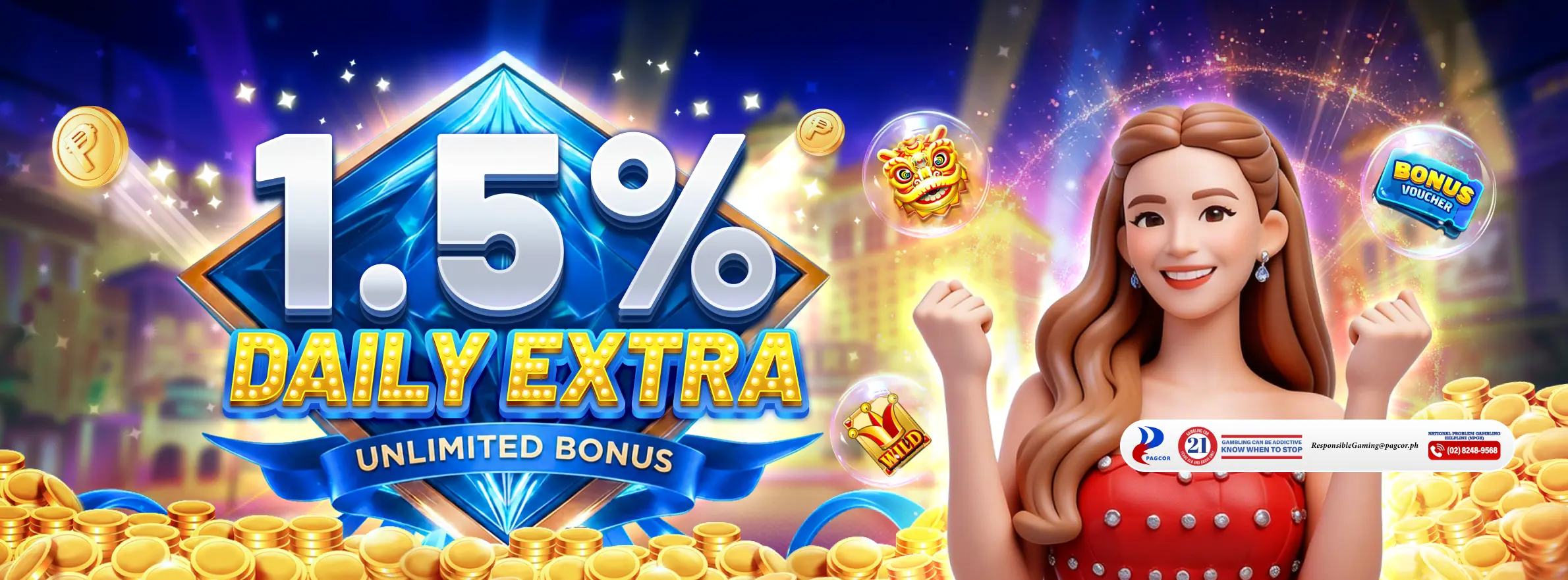 Daily Special Game: 1.5% Daily Extra Bonus at OKBet