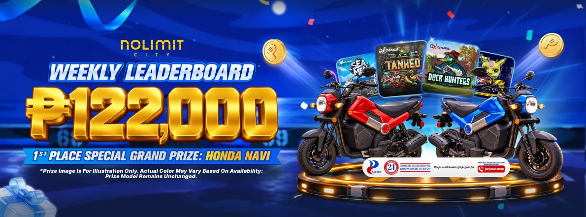 NoLimit City Weekly Leaderboard: Win Up to ₱122,000 + Honda Navi at OKBet
