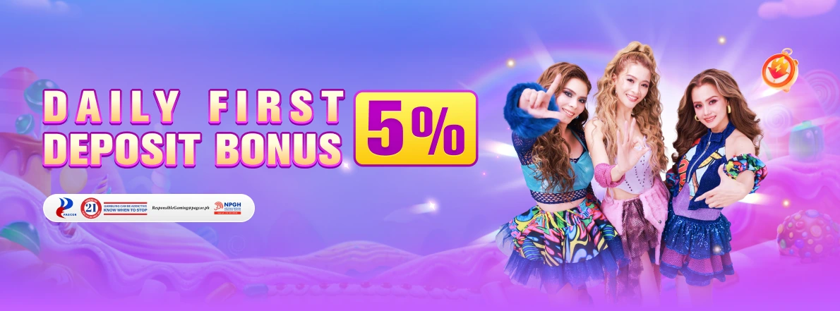 OKBet Daily First Deposit extra 5% bonus banner